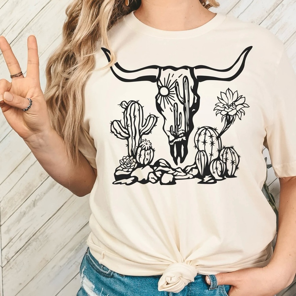 Cactus Steer Head T-shirt
